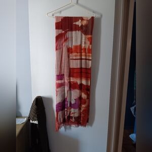 SUZI ROHER Autumal Colors Parisian Street Scene Scarf